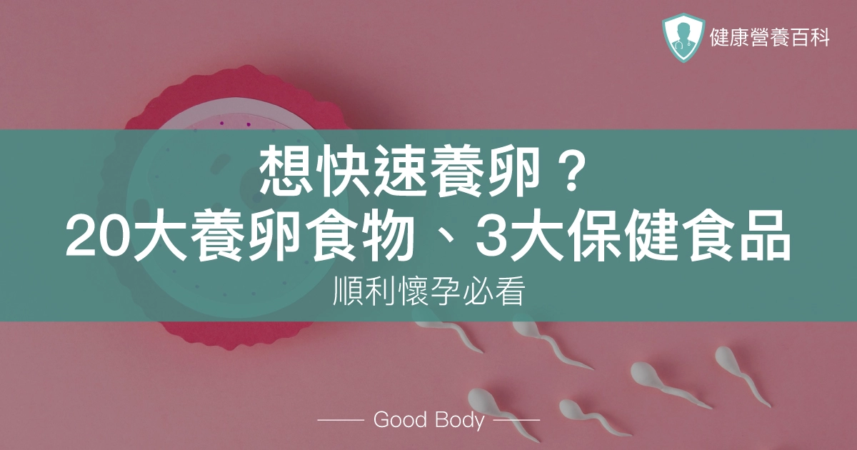 想快速養卵?營養師:20大養卵食物、3大保健食品!順利懷孕必看