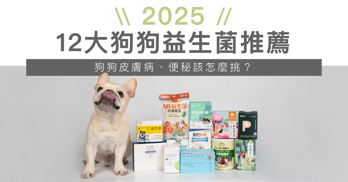 【2025最新】12大狗狗益生菌推薦！狗狗皮膚病、便秘該怎麼挑？