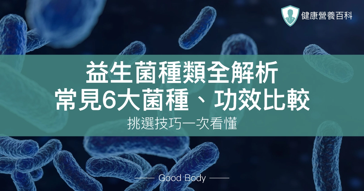 益生菌種類全解析｜常見6大菌種、功效比較、挑選技巧一次看懂