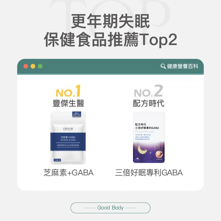 10款更年期失眠保健食品推薦排行,前二名品牌公開!